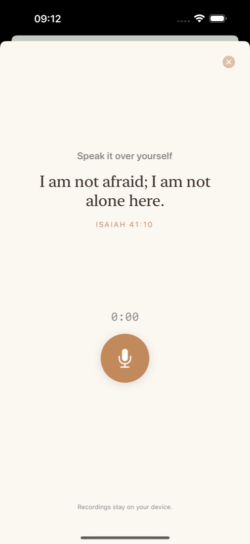 Recording a verse in your own voice